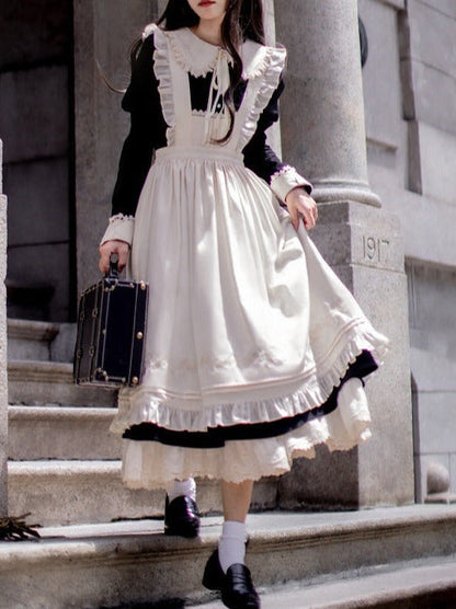 Elegant Angelina Set Dress Maid Retro