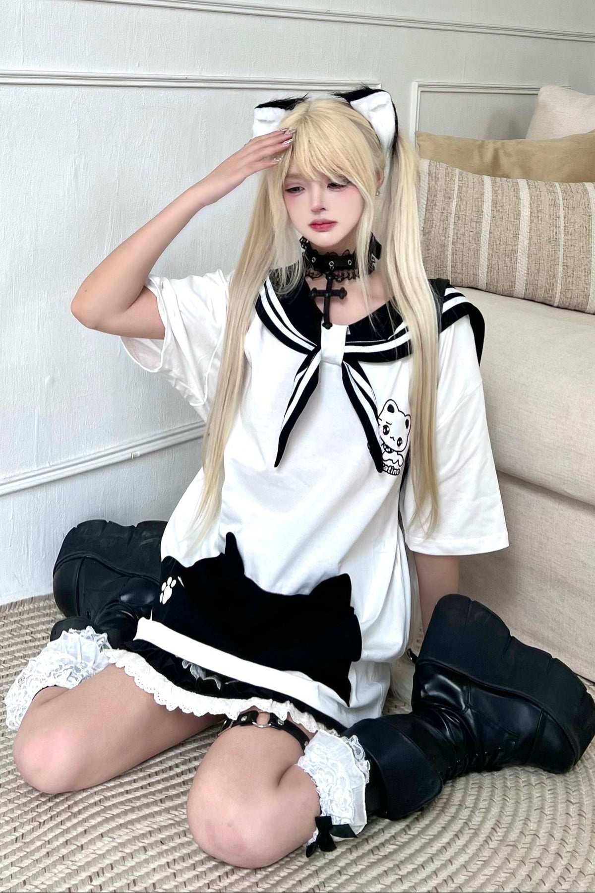 mine tops collar loose Sailor