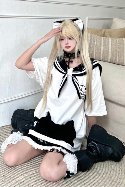 mine tops collar loose Sailor