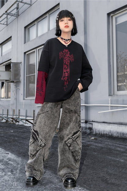 トップVネックチャイナパーソナライズ