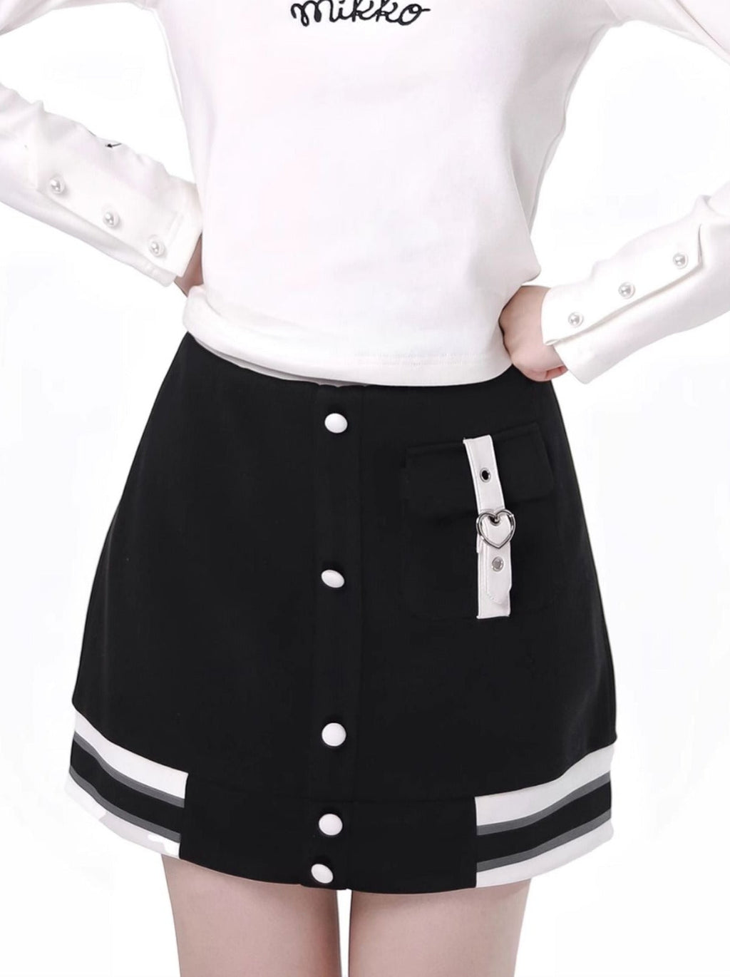 Starley Sea La Color Eradry Baseball Jacket Skirt Suit