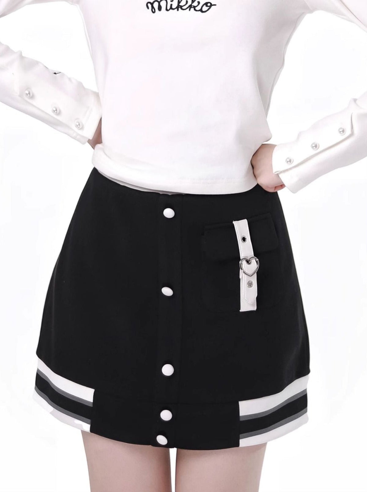 Starley Sea La Color Eradry Baseball Jacket Skirt Suit