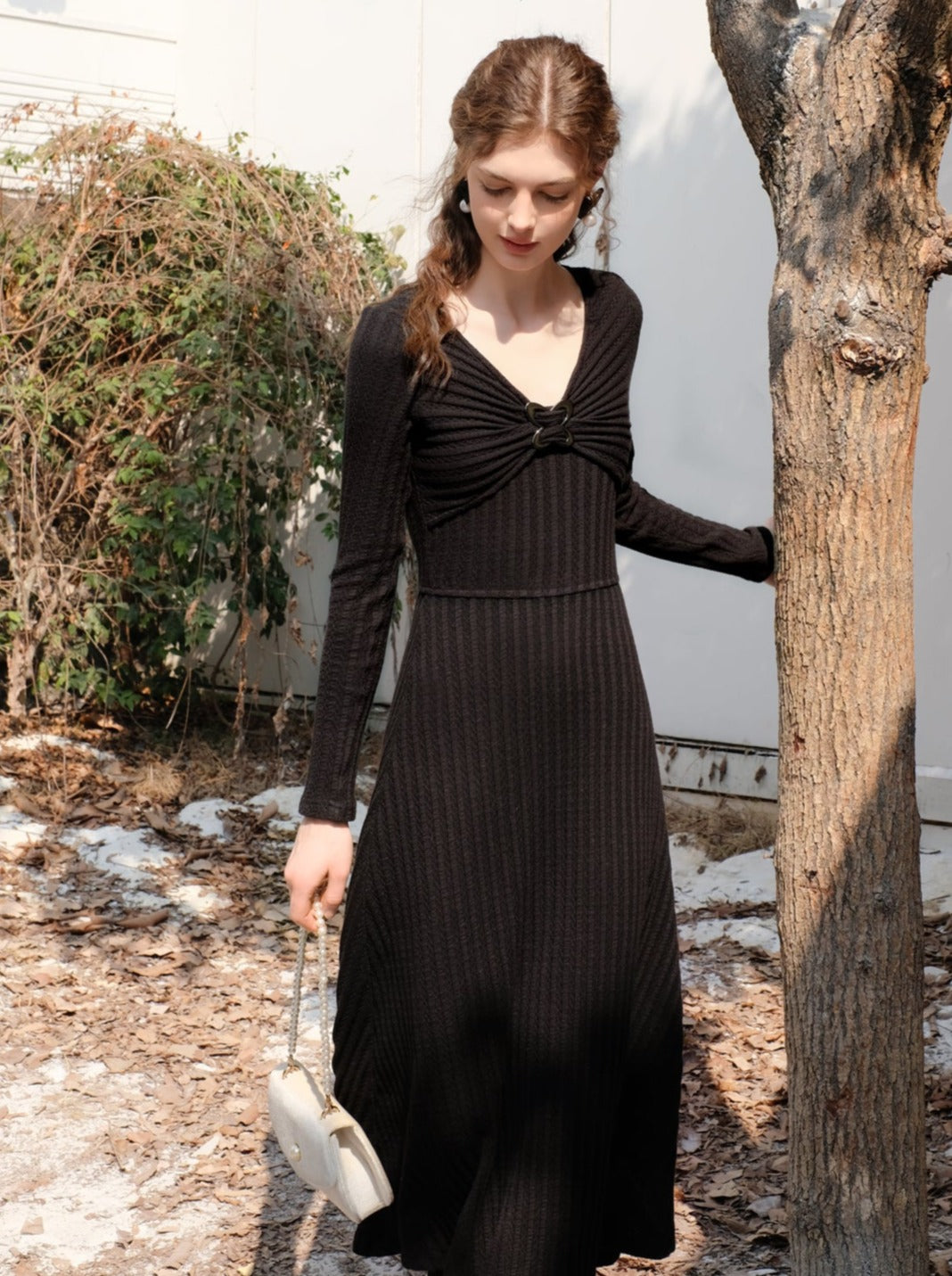 Long Slim Sonata Dress Queen Retro