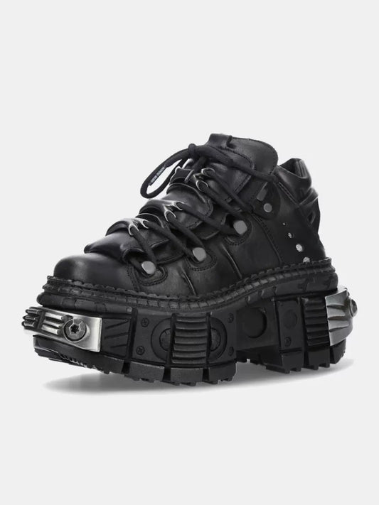 プラットフォームシューズ パンク レトロ ロックスタイル