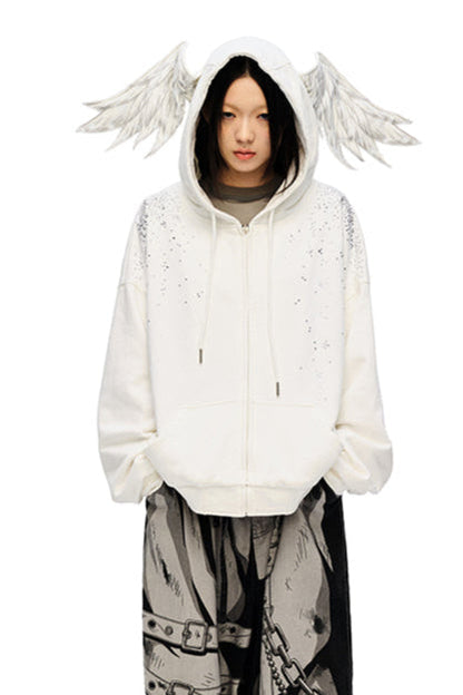 Engel Hoodie Starburst Sweatshirt