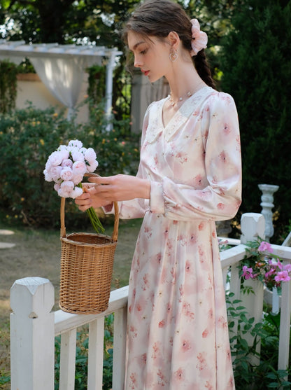 ドレス フラワー レトロ スイート ガーリー