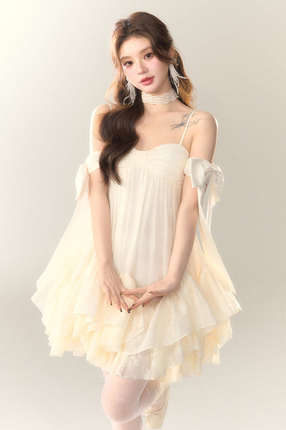 Perlensaum-Sohlenkleid Sweet Cami Salt Sea