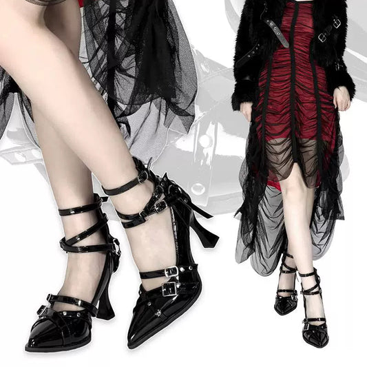 Gunpowder Rose Stiletto Heels – Pointed Toe Kitten & High Heel | LilyVow