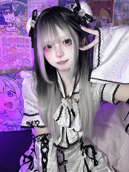 ドレス チャイナ ストラップ パンツ リボン スーツ