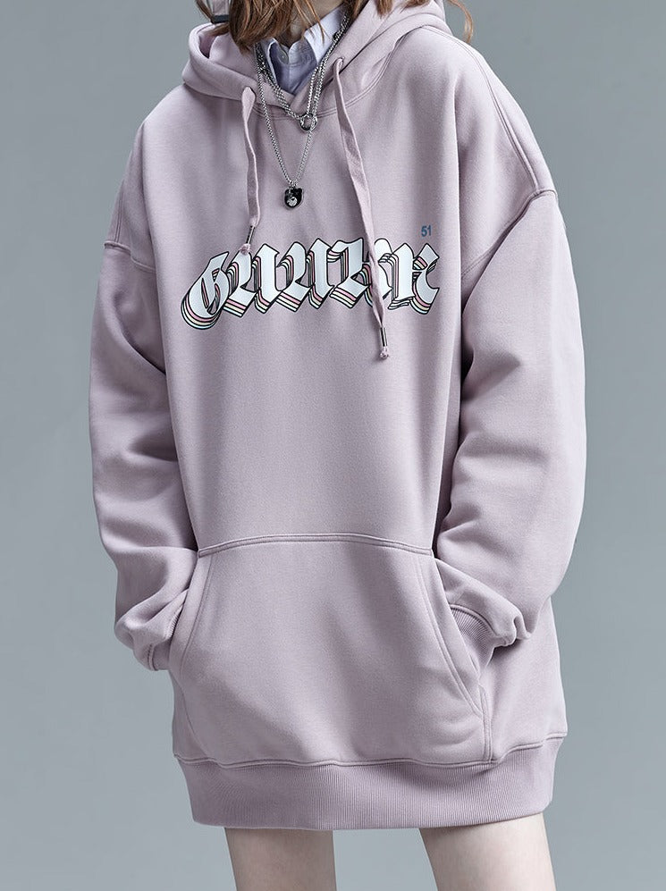 Hoodie Velvet Bear Logo American Pink Bag