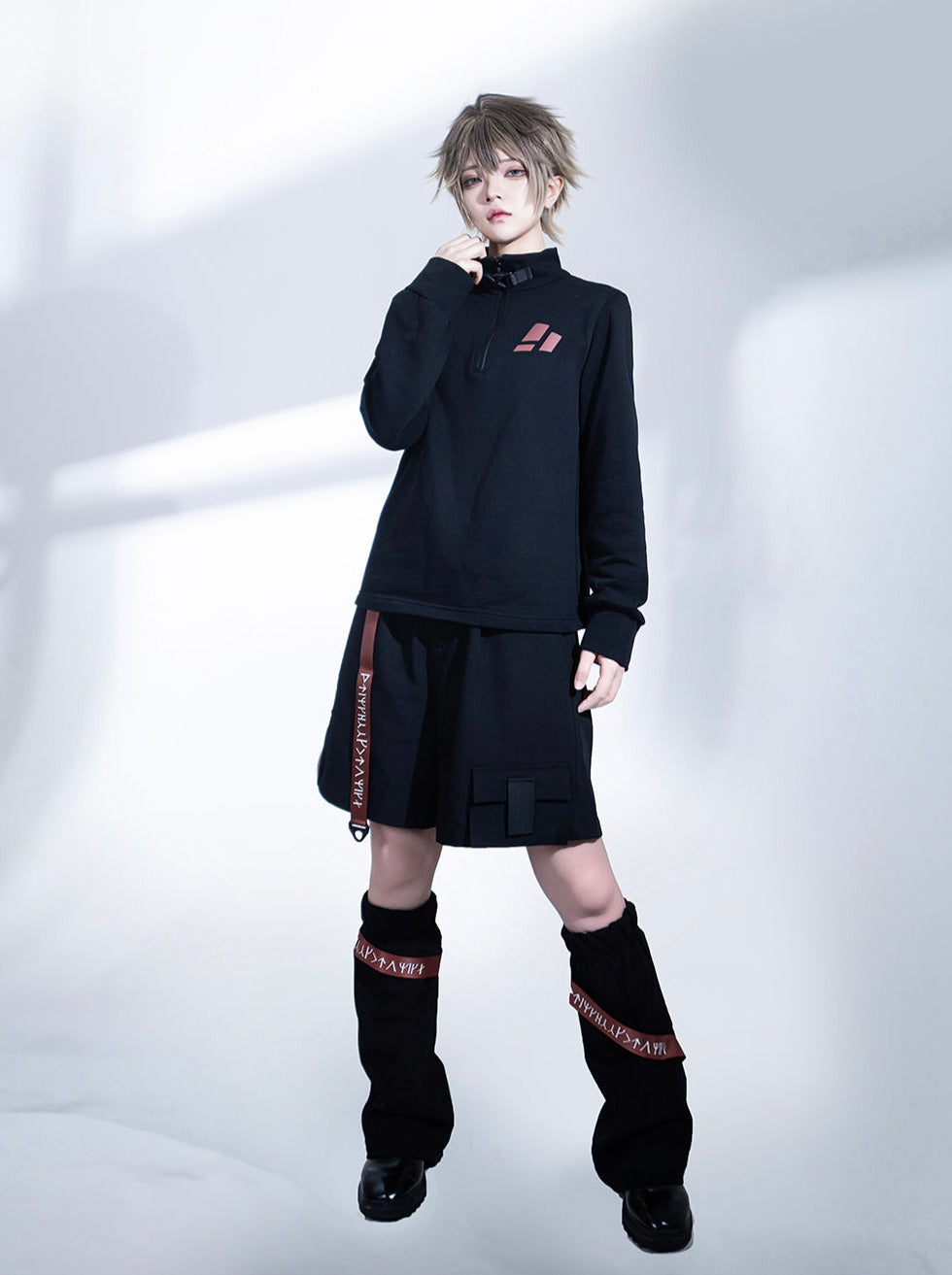 ストラップモードハーフパンツ + レッグウォーマー