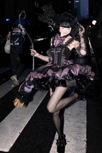 Katze Lolita süßes Kleid magische Hexe kleine dunkle