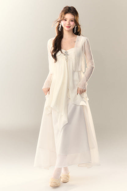 Neu Unregelmäßigen Kleid Küste Strass Schwimm