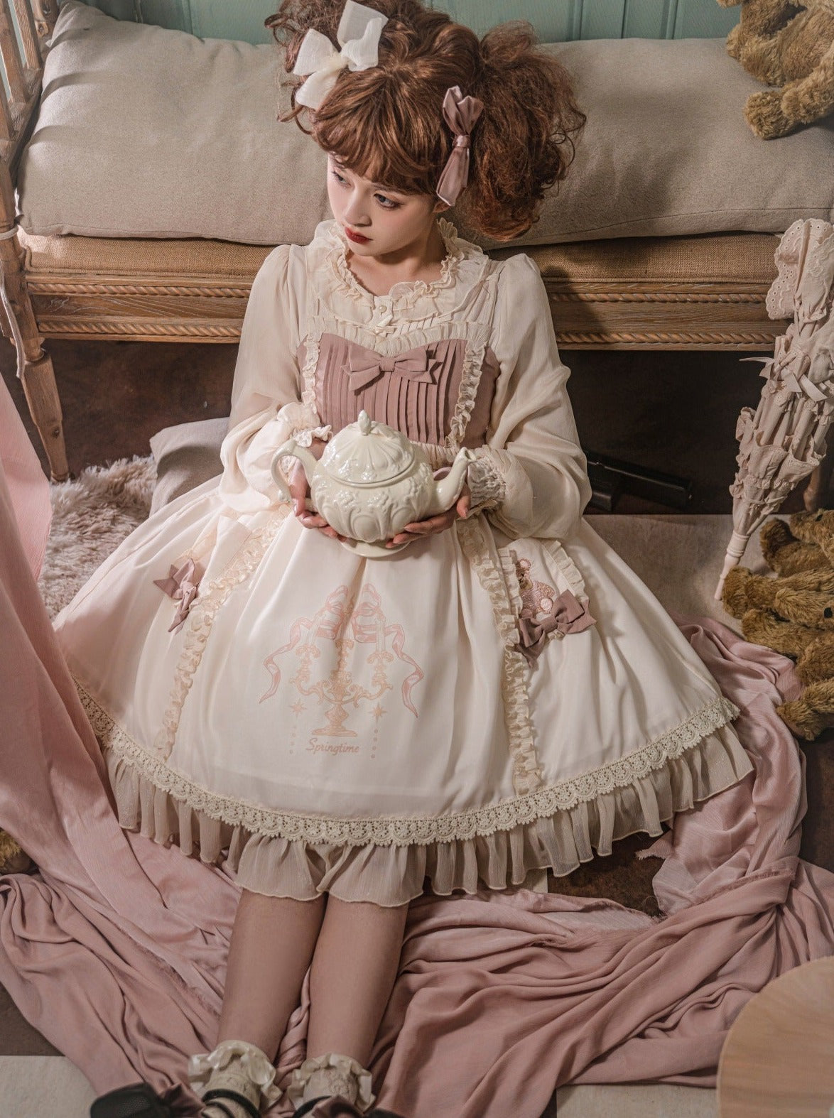 スカート スウィートサス ベアリボン