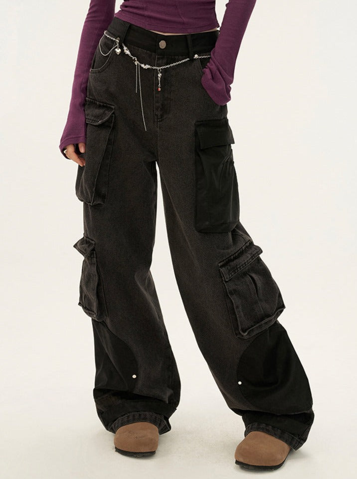 Mode Lange Hose Dunkel Locker Cargo