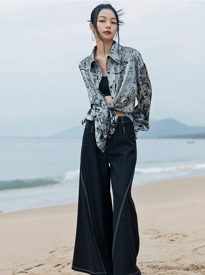 Taille Low Mode Hose Dark Retro