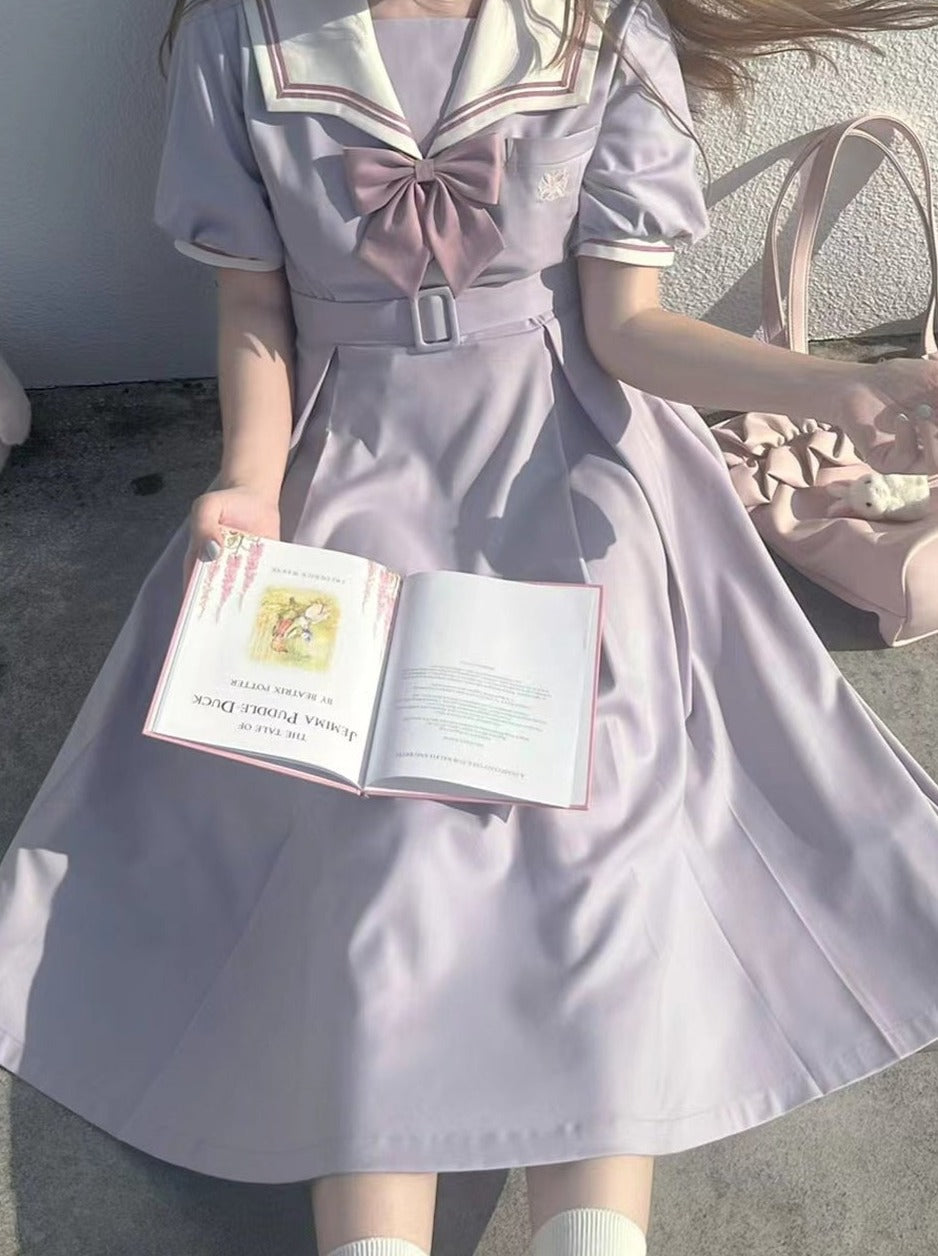 Light Dress Sailor College Purple