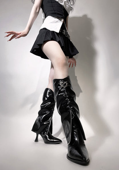 Retro Toe Stiletto Pointed Boots