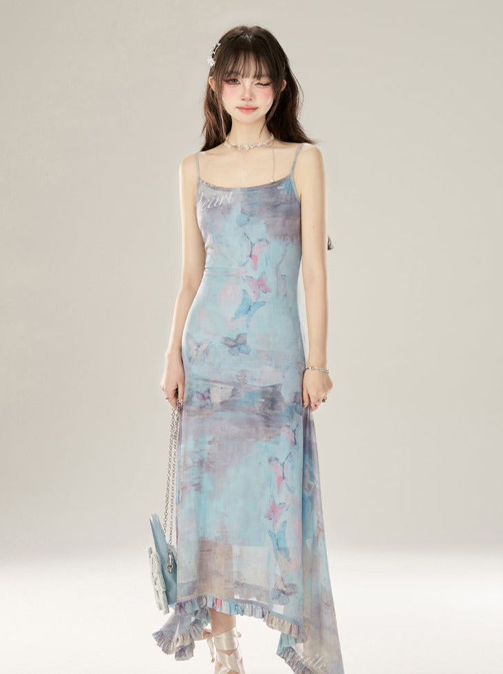 フェアリーバタフライドレス ショート/ロングサスペンダー