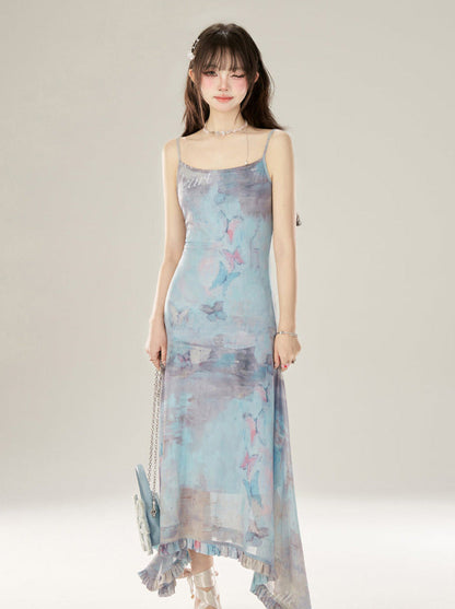 フェアリーバタフライドレス ショート/ロングサスペンダー