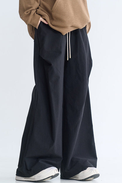 ミニマリストカジュアルワイドレッグパンツ