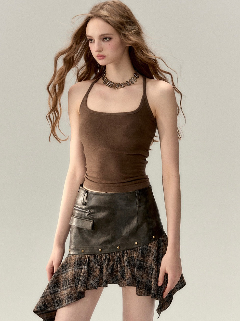 ホットガール サスペンダー ニットベスト キャミソール