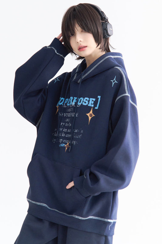 Känguru-Kapuzenpullover mit Tasche, lässig