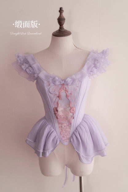 Tonight Lost Dreamland Dream Purple asymmetric bodice