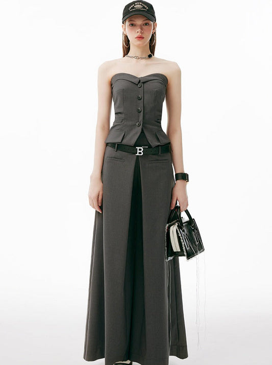 Mode Tube Top Pants Wide