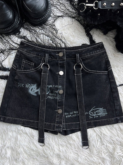 Hose Short Rock American Rock Denim