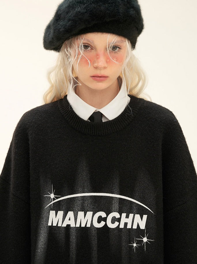 Mode Logo Knit American Over