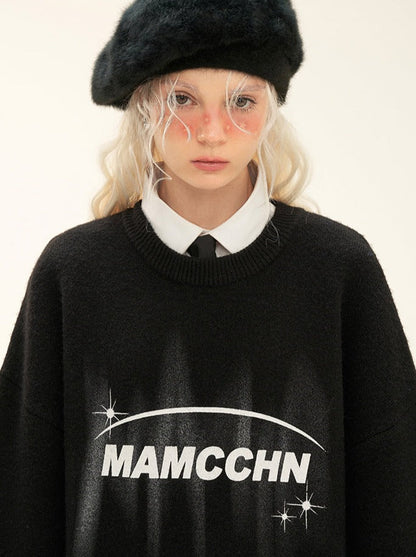 Mode Logo Knit American Over