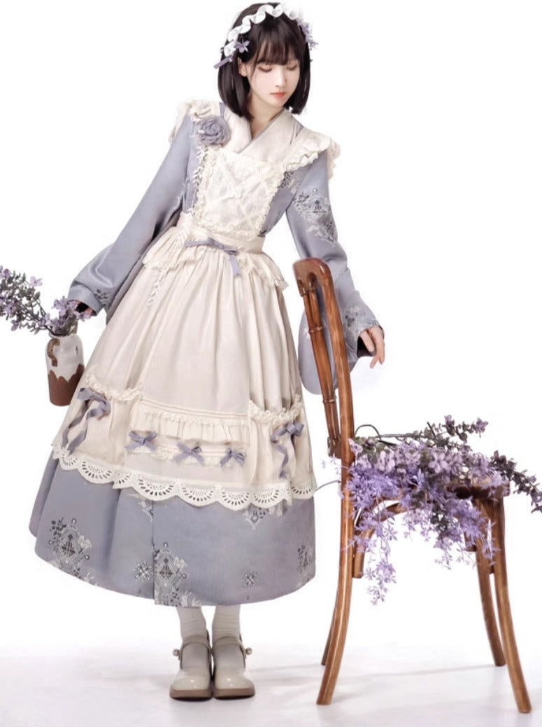Loud Drug Store Elegantes Kinarolist-Kleid aus Stoff