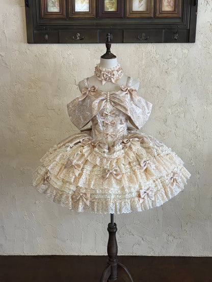 Rose Prelude Blue Lolita Dress [Pre-Order Deposit]
