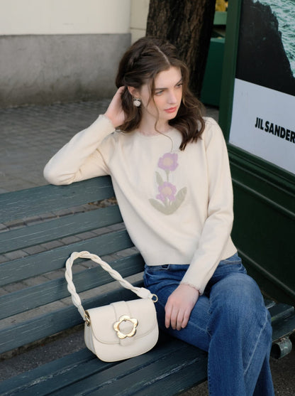 セーター パリ 花 チューリップ ショップ クイーン フランス