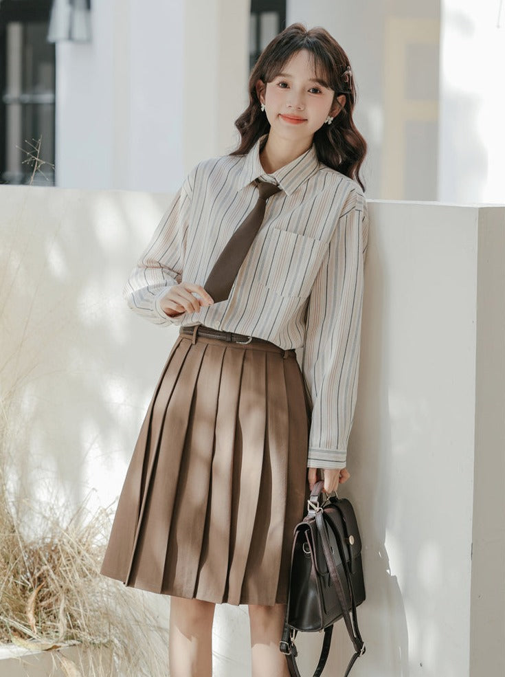 ネクタイ カレッジスタイル シャツ ストライプ