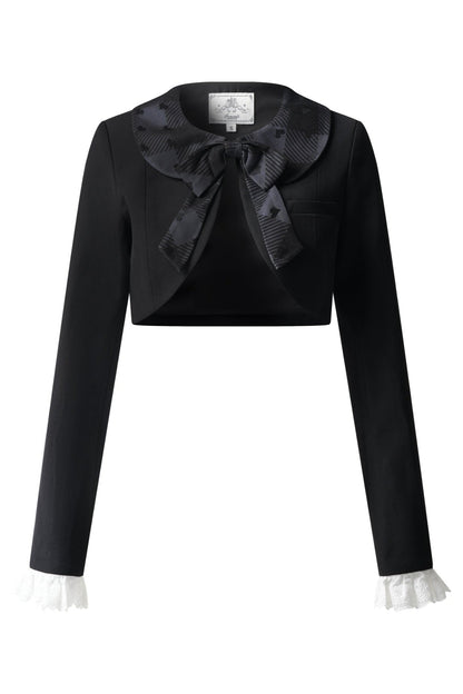 プリンセスブラックジャンパースカートロリータトップレディ+クロップドサイレント