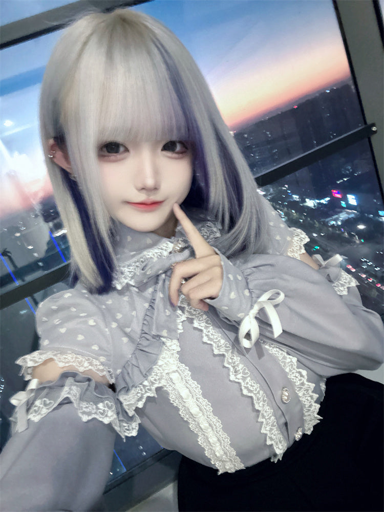 Transparente Bluse mit offenen Schultern in Massenproduktion