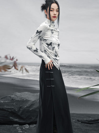 Asymmetrisches, schmales Butterfly-Top