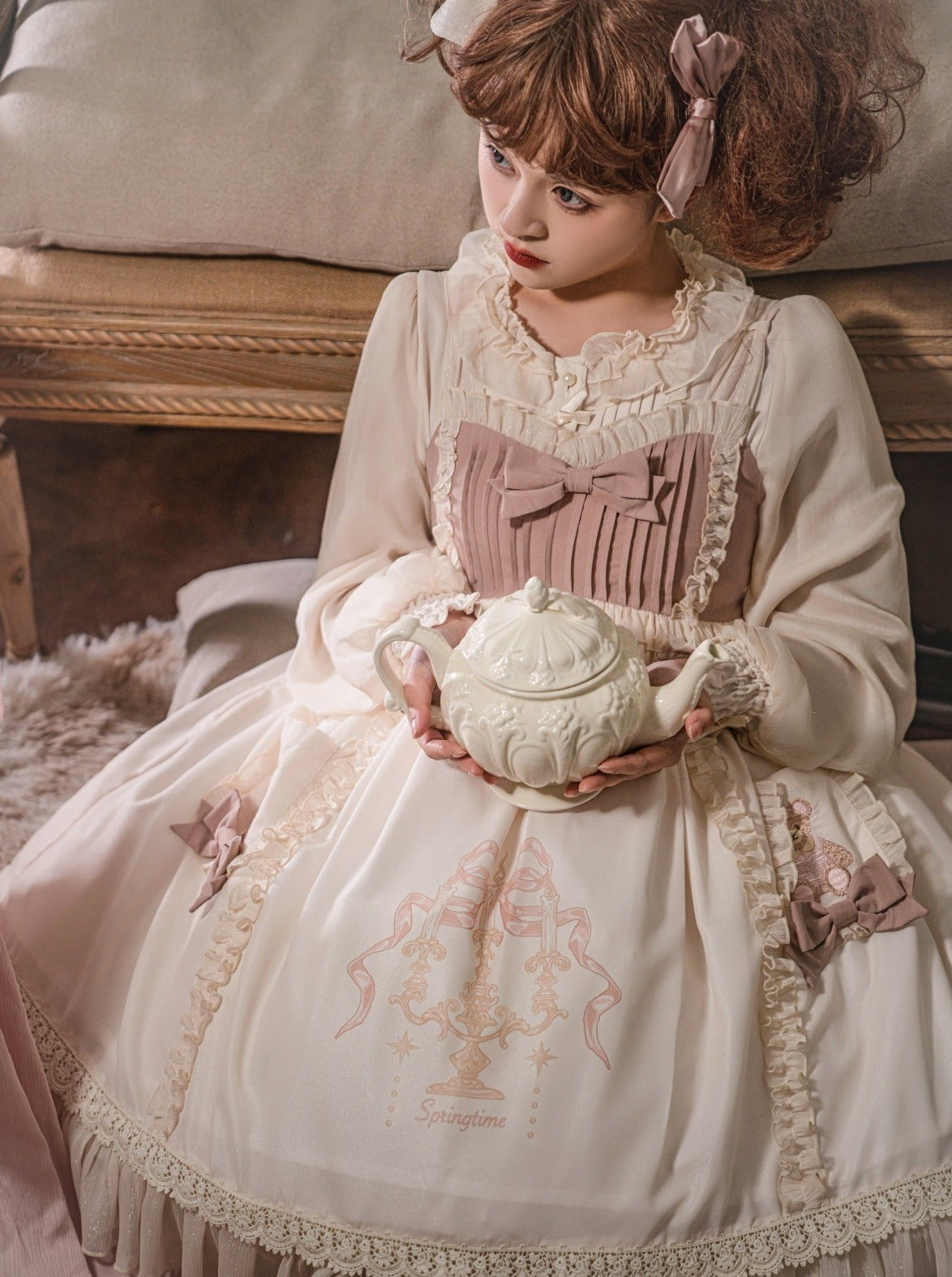 スカート スウィートサス ベアリボン