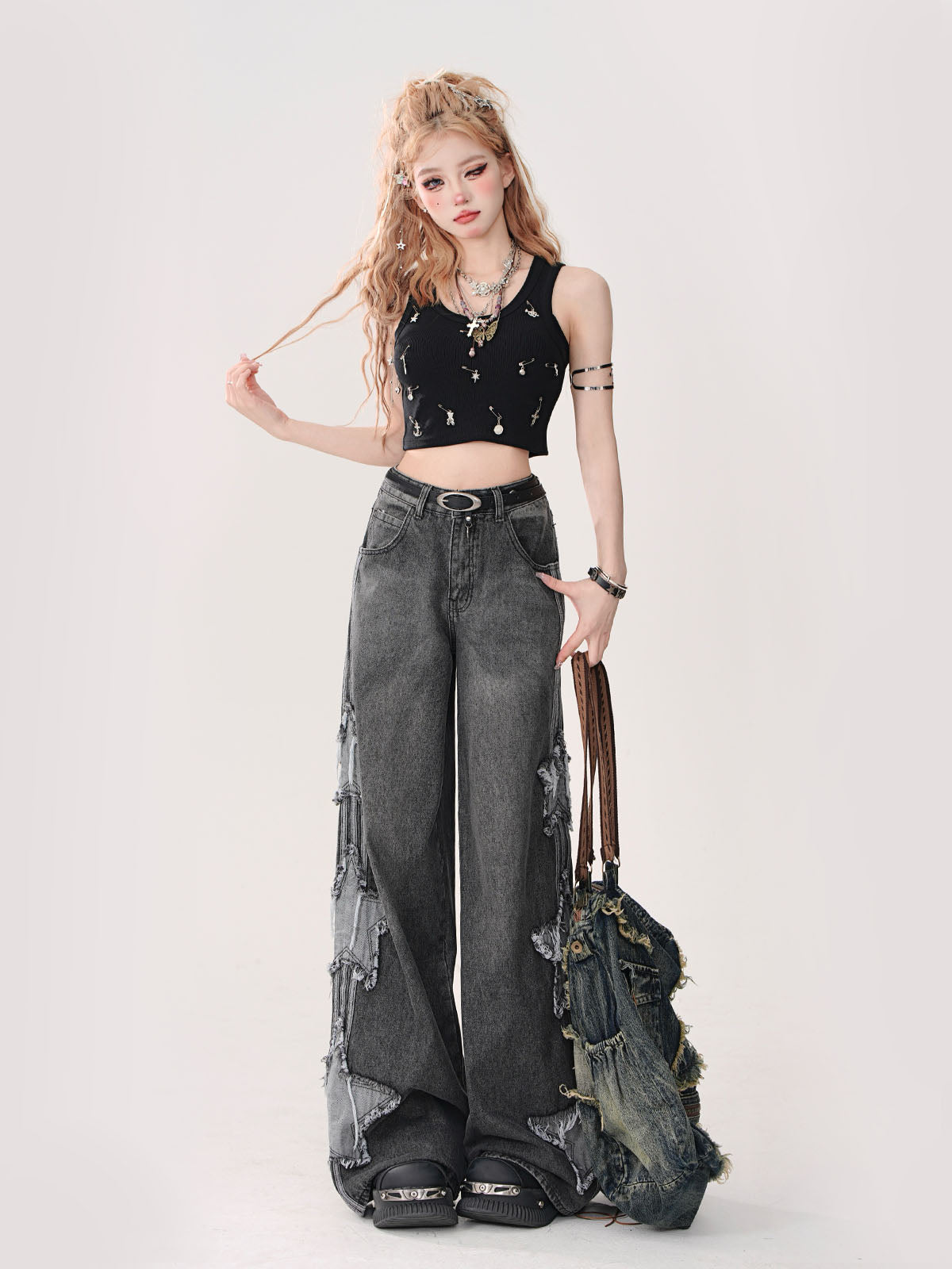 Top Crop Kurzes Tanktop Cross