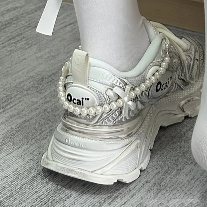 Pearl Heel Chain - Lolita Shoe Accessory DIY Detachable Buckle