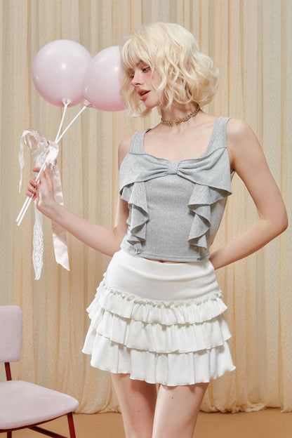 リボンタンクトップフリル