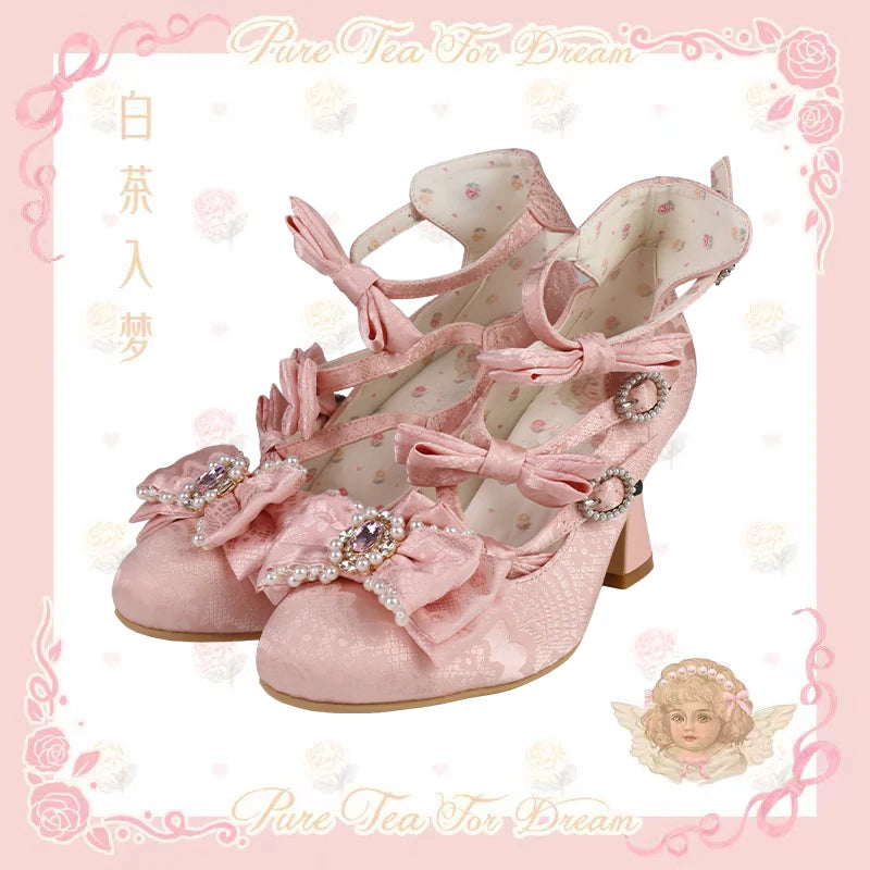 BaiChaRuMeng Rococo Night Elegant Heels