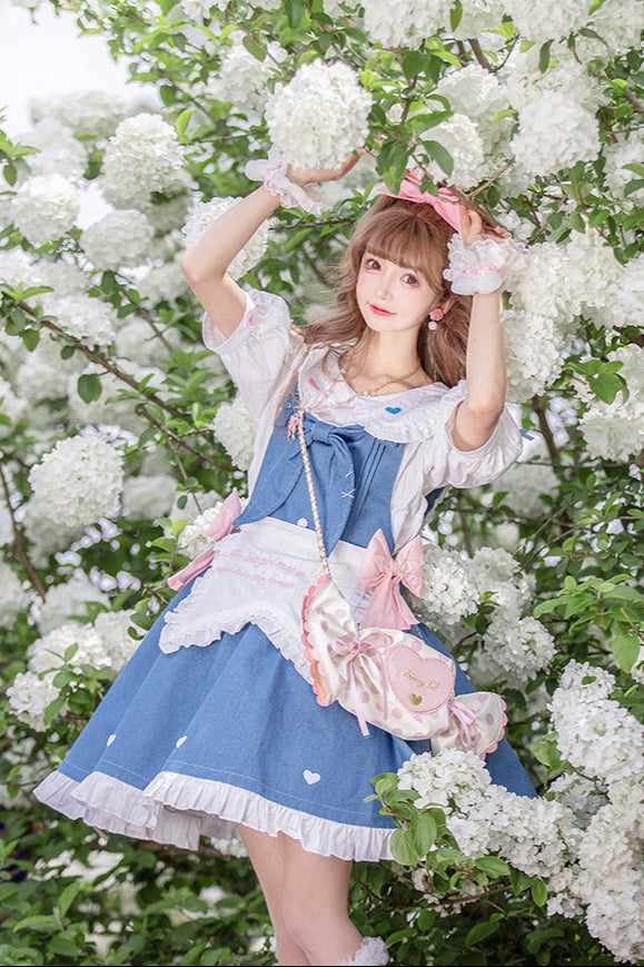 + デニムエプロン ロリータインナーウェア ジャンパースカート ライトドール 生