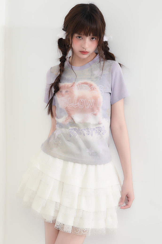 キャットトップラウンドネック