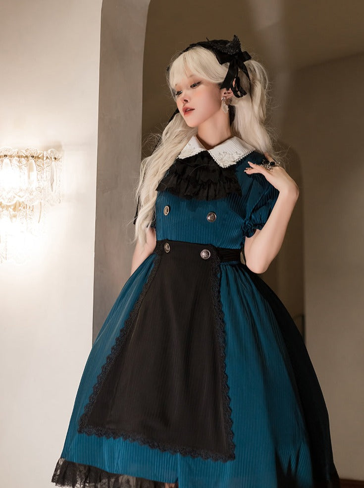 Lolita Dark Wappen Gothic Schürzenkleid
