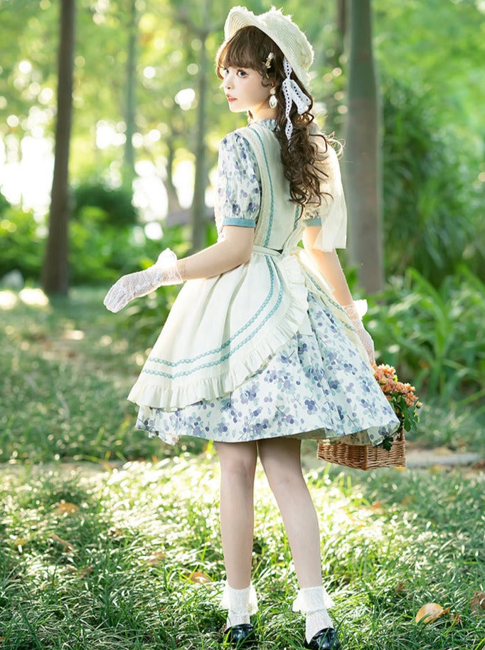 Sommerkleid Blumenschürze Blume + Retro