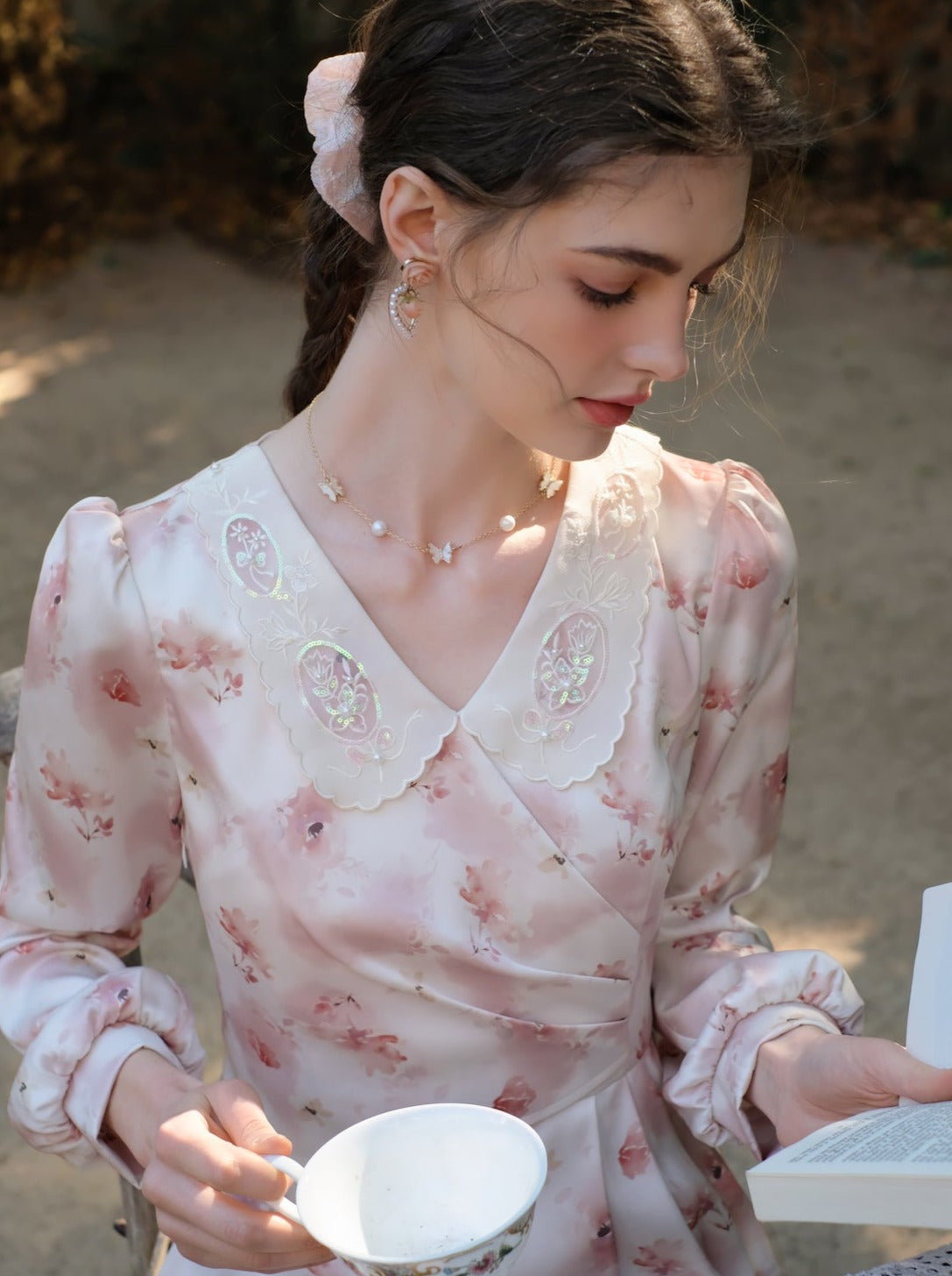 ドレス フラワー レトロ スイート ガーリー