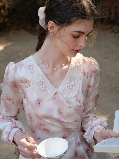 ドレス フラワー レトロ スイート ガーリー